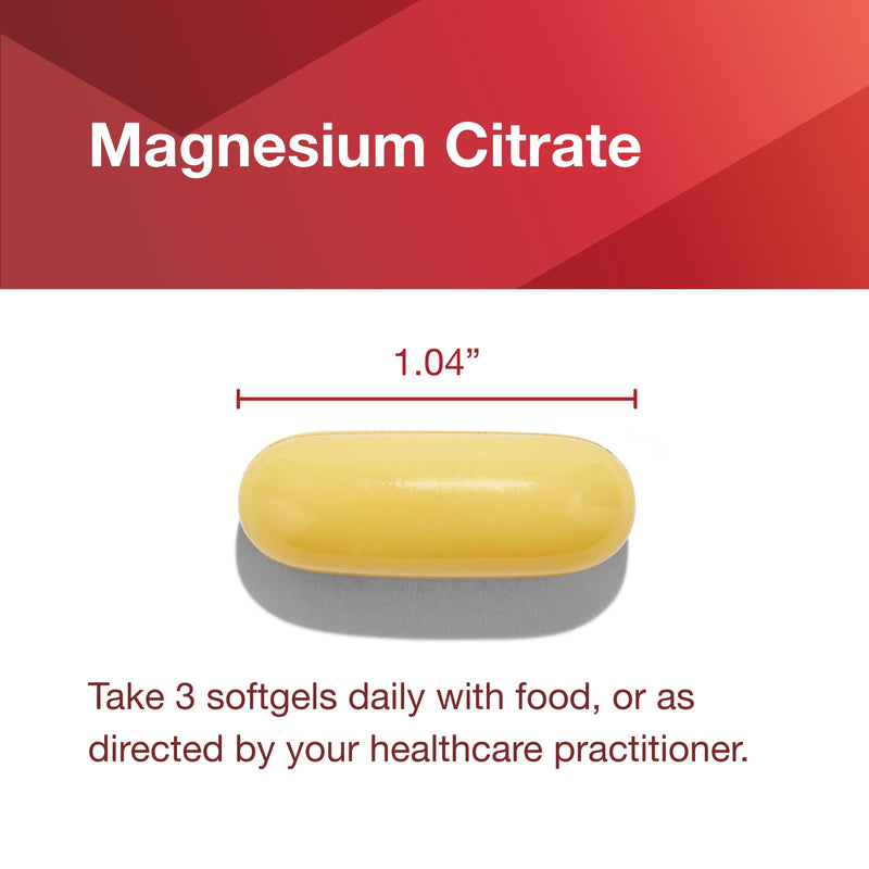 Magnesium Citrate Plus Glycinate & Malate — 400 mg Mg per Serving | 180 Softgels