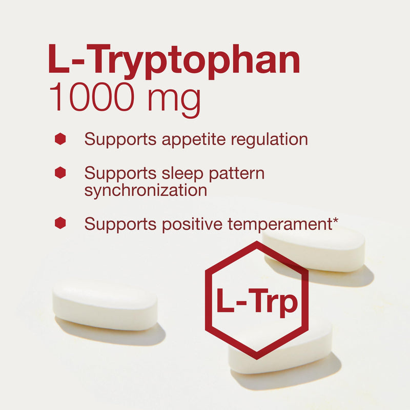 L-Tryptophan 1000mg - Sleep Support by Protocol for Life Balance (60 Tabs)