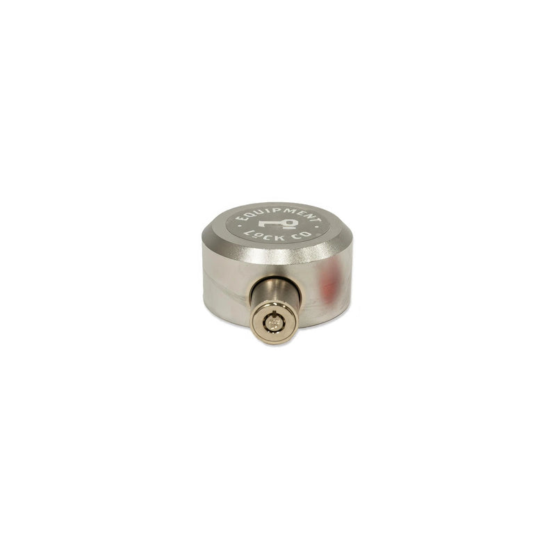 Puck Lock With Hardened Shackle For Trailers
