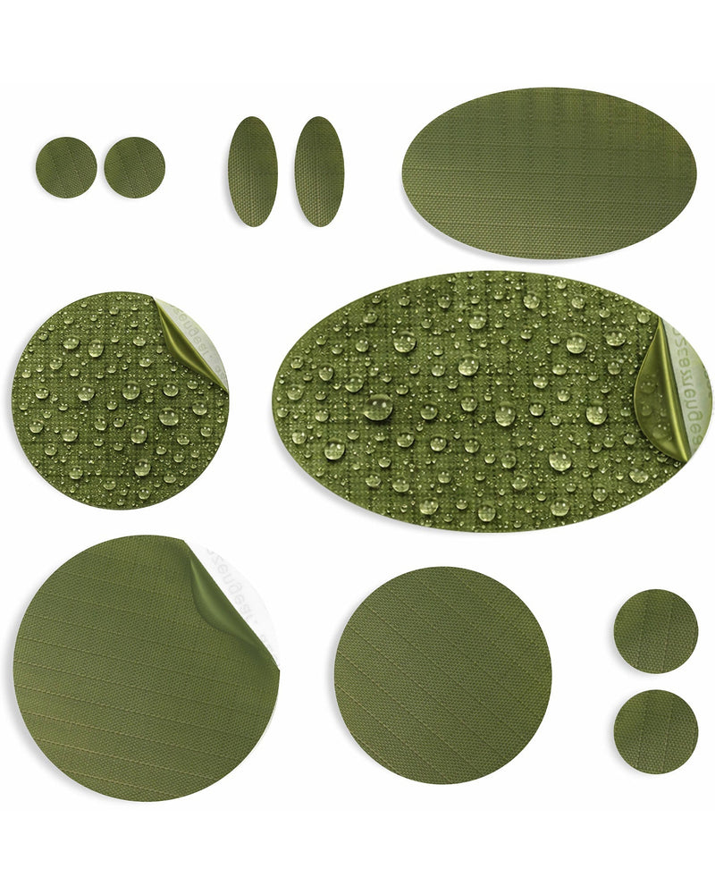 Repair Patches (30+ Colours) for Puffer Jackets, Tents, Upholstery - Stick On, Waterproof, Tear-Cold-Heat-Resistant