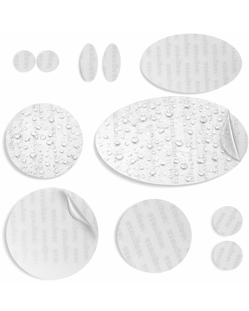 Repair Patches (30+ Colours) for Puffer Jackets, Tents, Upholstery - Stick On, Waterproof, Tear-Cold-Heat-Resistant