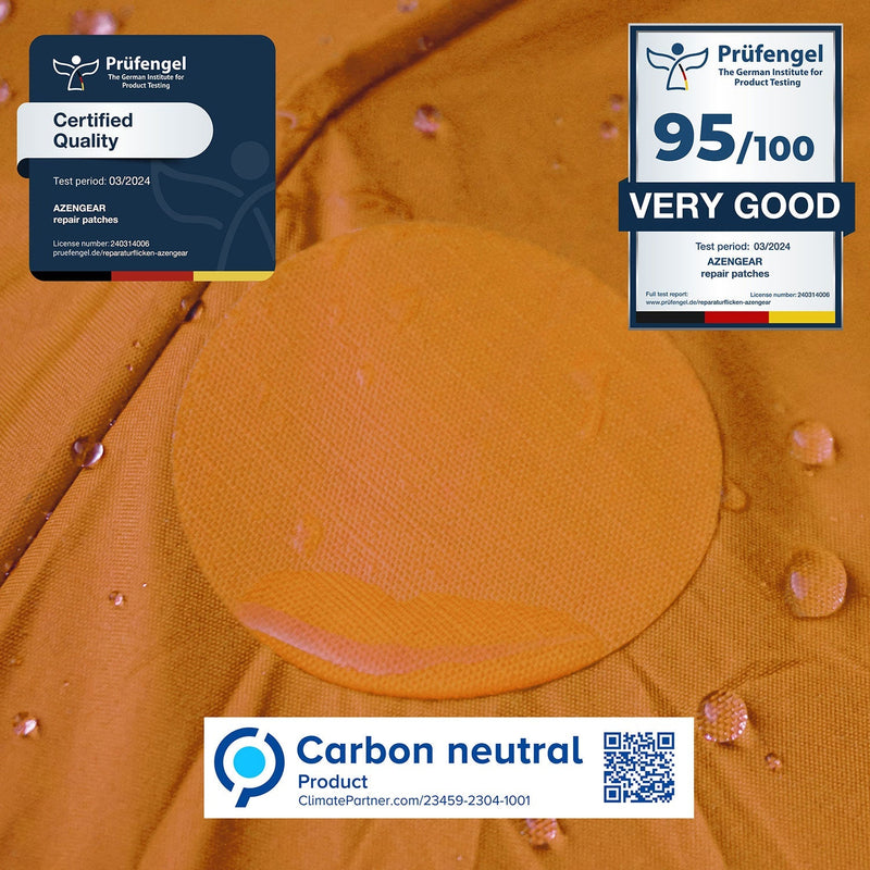 Repair Patches (30+ Colours) for Puffer Jackets, Tents, Upholstery - Stick On, Waterproof, Tear-Cold-Heat-Resistant