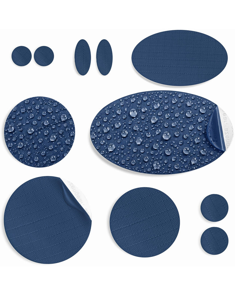 Repair Patches (30+ Colours) for Puffer Jackets, Tents, Upholstery - Stick On, Waterproof, Tear-Cold-Heat-Resistant