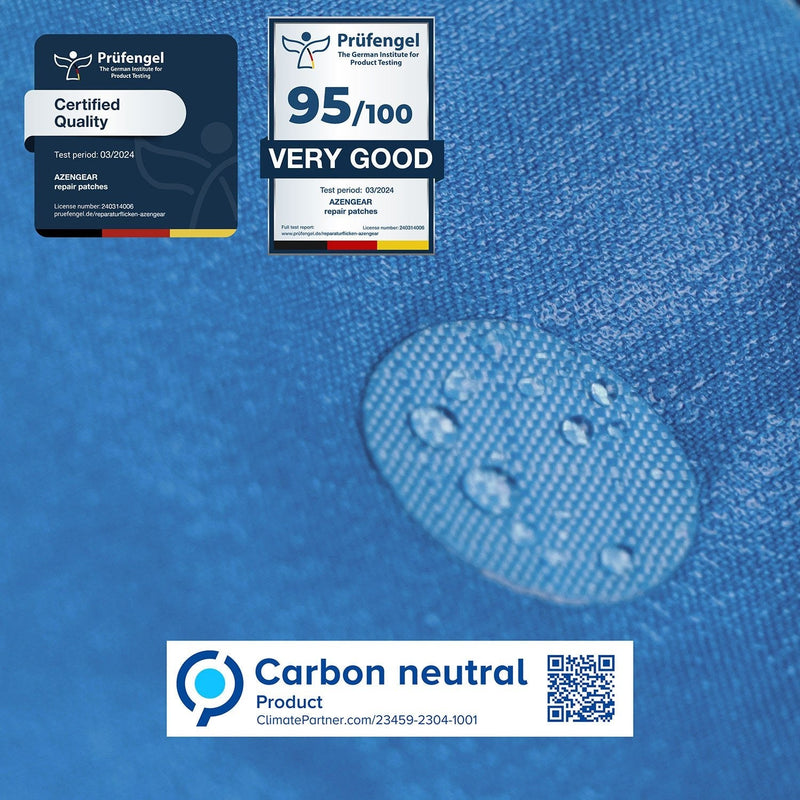 Repair Patches (30+ Colours) for Puffer Jackets, Tents, Upholstery - Stick On, Waterproof, Tear-Cold-Heat-Resistant