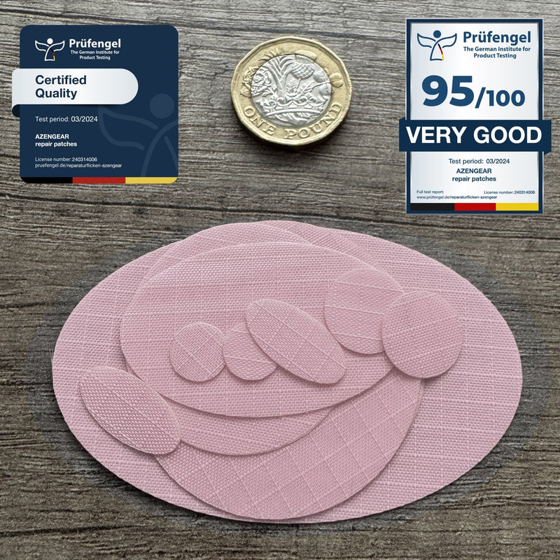 Repair Patches (30+ Colours) for Puffer Jackets, Tents, Upholstery - Stick On, Waterproof, Tear-Cold-Heat-Resistant