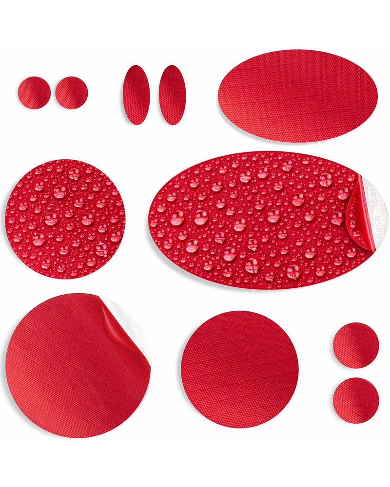 Repair Patches (30+ Colours) for Puffer Jackets, Tents, Upholstery - Stick On, Waterproof, Tear-Cold-Heat-Resistant