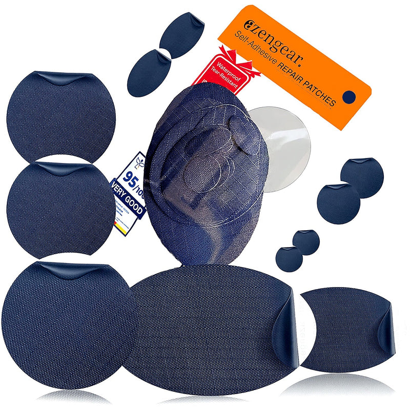 Repair Patches (30+ Colours) for Puffer Jackets, Tents, Upholstery - Stick On, Waterproof, Tear-Cold-Heat-Resistant