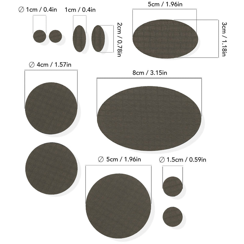 Repair Patches (30+ Colours) for Puffer Jackets, Tents, Upholstery - Stick On, Waterproof, Tear-Cold-Heat-Resistant