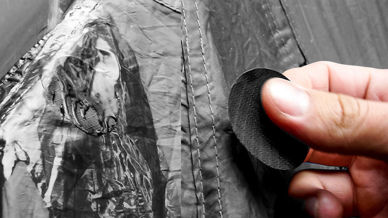 Repair Patches (30+ Colours) for Puffer Jackets, Tents, Upholstery - Stick On, Waterproof, Tear-Cold-Heat-Resistant