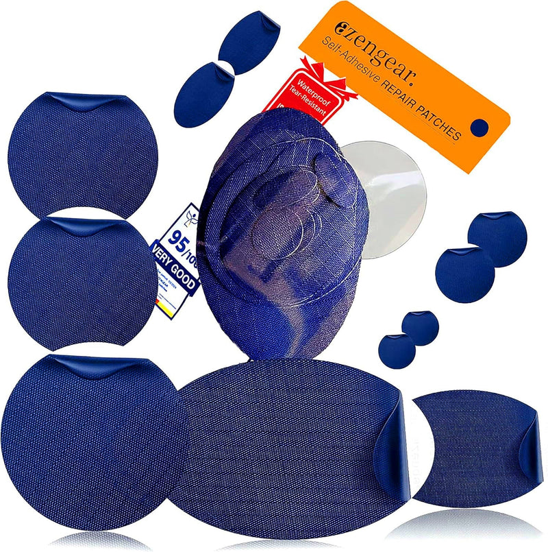 Repair Patches (30+ Colours) for Puffer Jackets, Tents, Upholstery - Stick On, Waterproof, Tear-Cold-Heat-Resistant