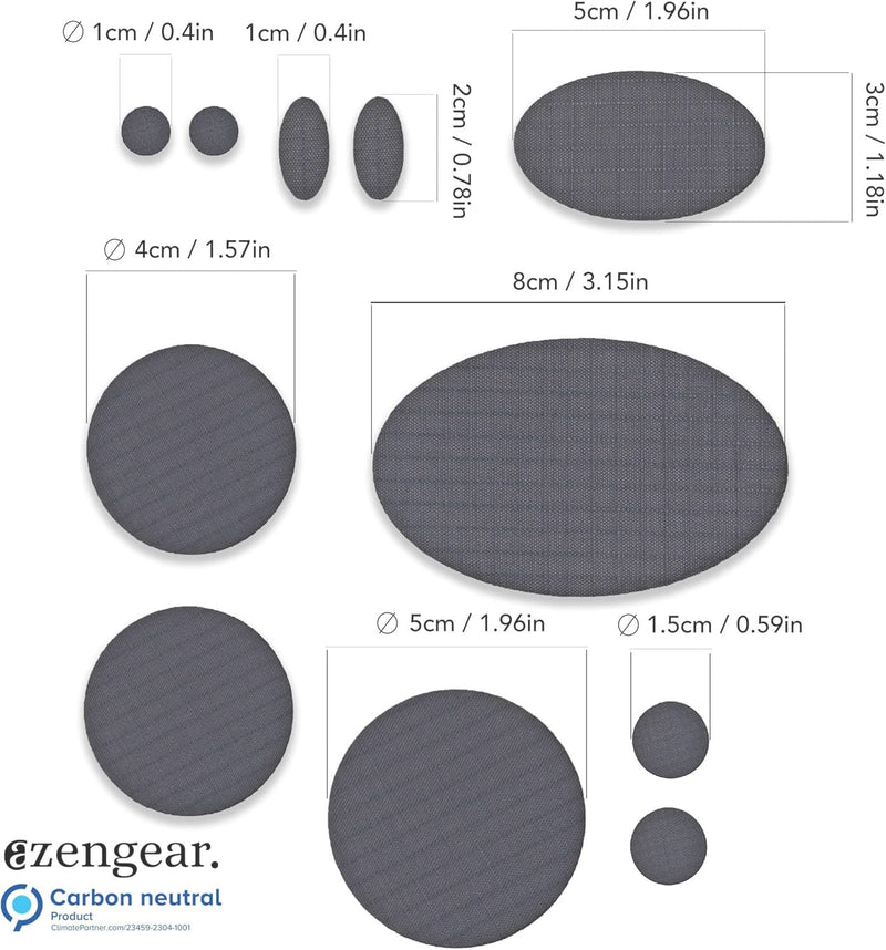 Repair Patches (30+ Colours) for Puffer Jackets, Tents, Upholstery - Stick On, Waterproof, Tear-Cold-Heat-Resistant