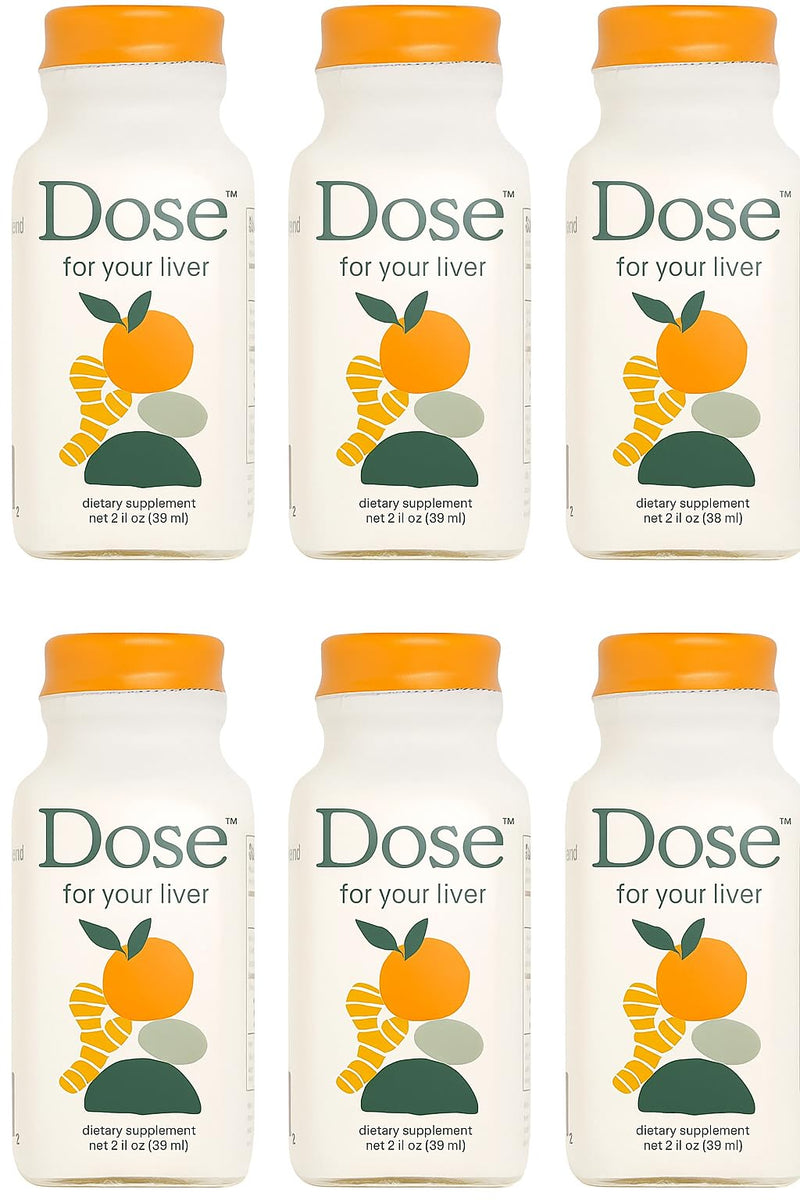 Pulpito Liver Cleanse Detox Shots 6-Pack – 2oz Herbal Wellness with Milk Thistle, Turmeric & Dandelion