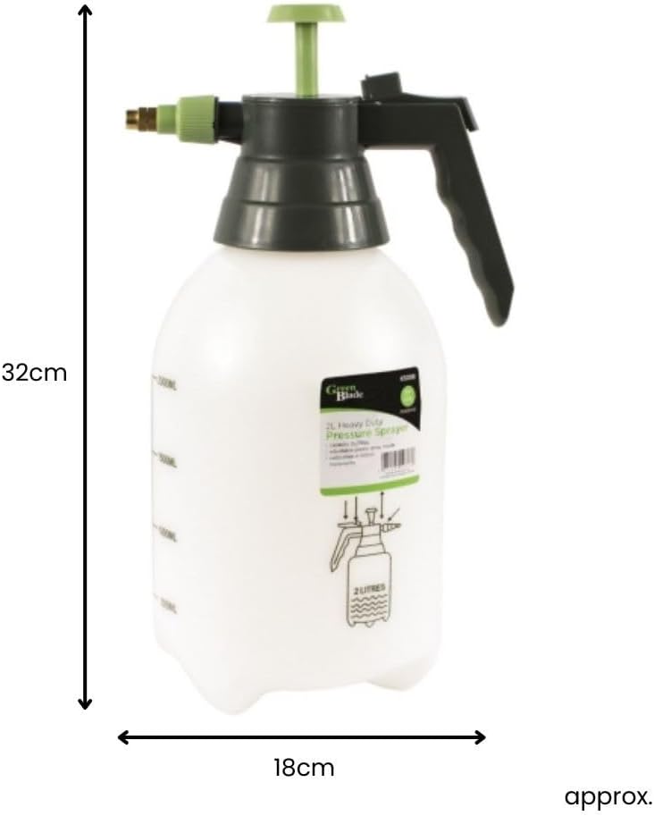 2L Pressure Sprayer with Adjustable Brass Nozzle
