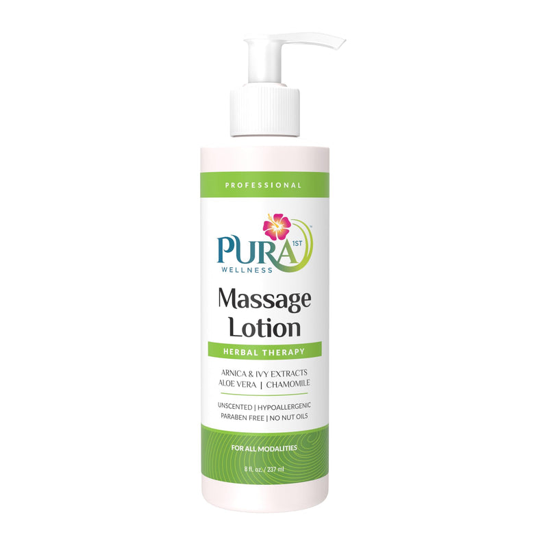 PURA 1st Wellness Professional Massage Lotion 8oz – Unscented, Hypoallergenic