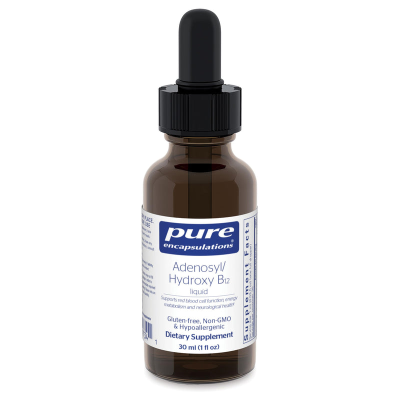 Pure Encapsulations Adenosyl/Hydroxy B12 Liquid 30 mL | Energy Metabolism & Neurological Health* | Brain Support* | Gluten Free & Vegan | 1 Fl Oz