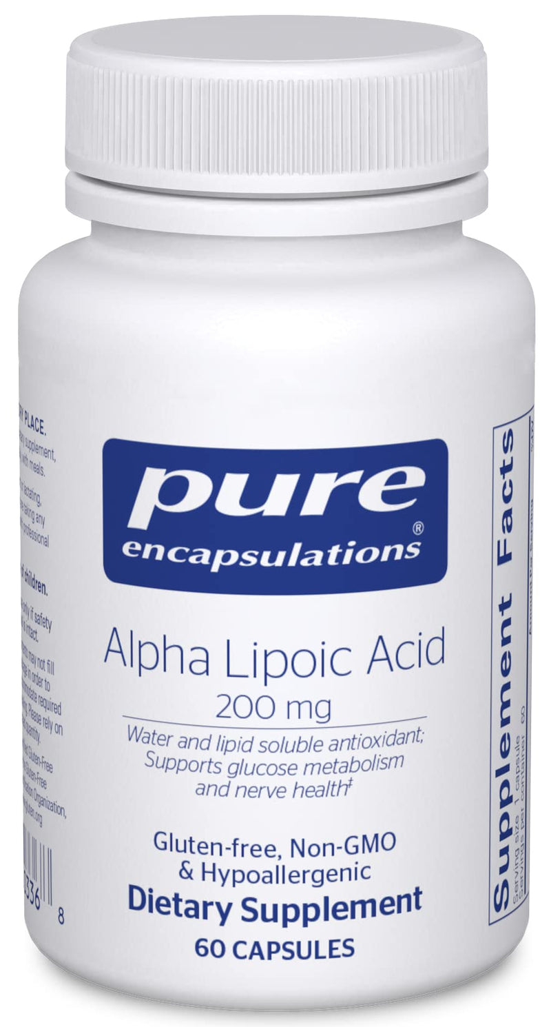 Pure Encapsulations Alpha Lipoic Acid 200 mg - 60 Vegan Capsules | Antioxidant & Metabolic Support