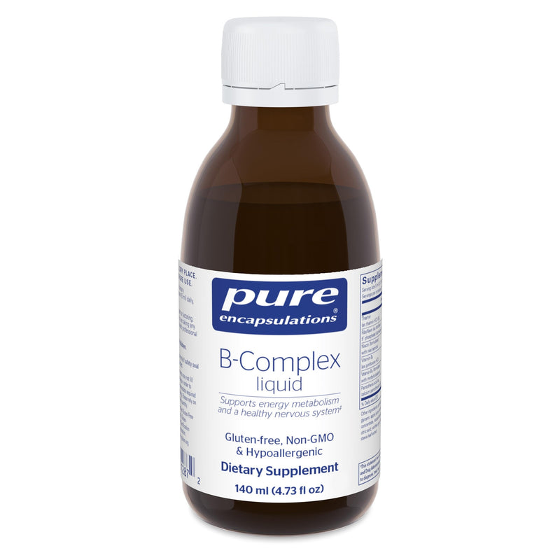 Pure Encapsulations B-Complex Liquid | Liquid Vitamin B Complex for Nerve & Energy Metabolism | Gluten Free & Vegetarian