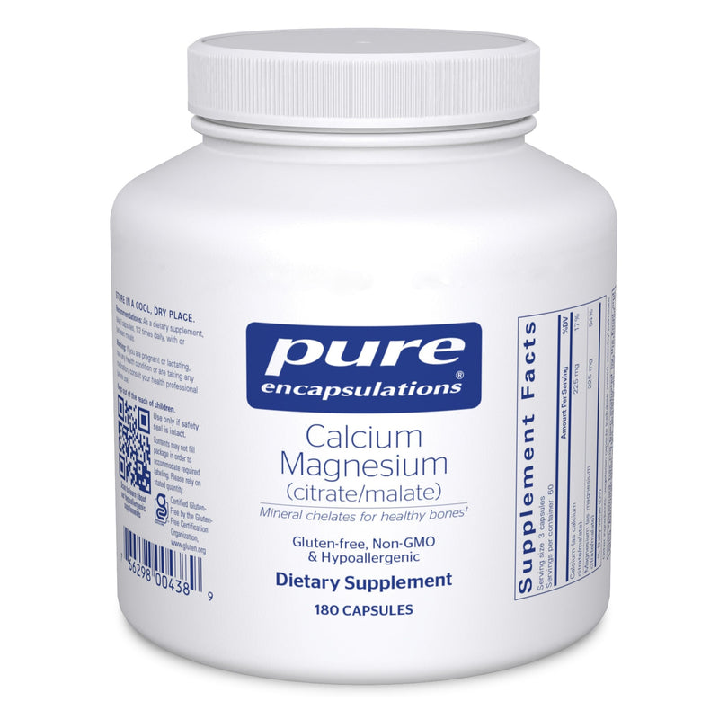Pure Encapsulations Calcium Magnesium (Citrate/Malate) – Bone & Cardiovascular Health | 180 Capsules