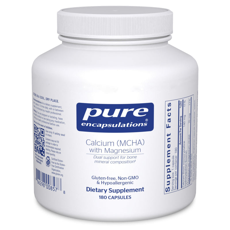 Calcium MCHA with Magnesium | Bone Support | 180 Capsules
