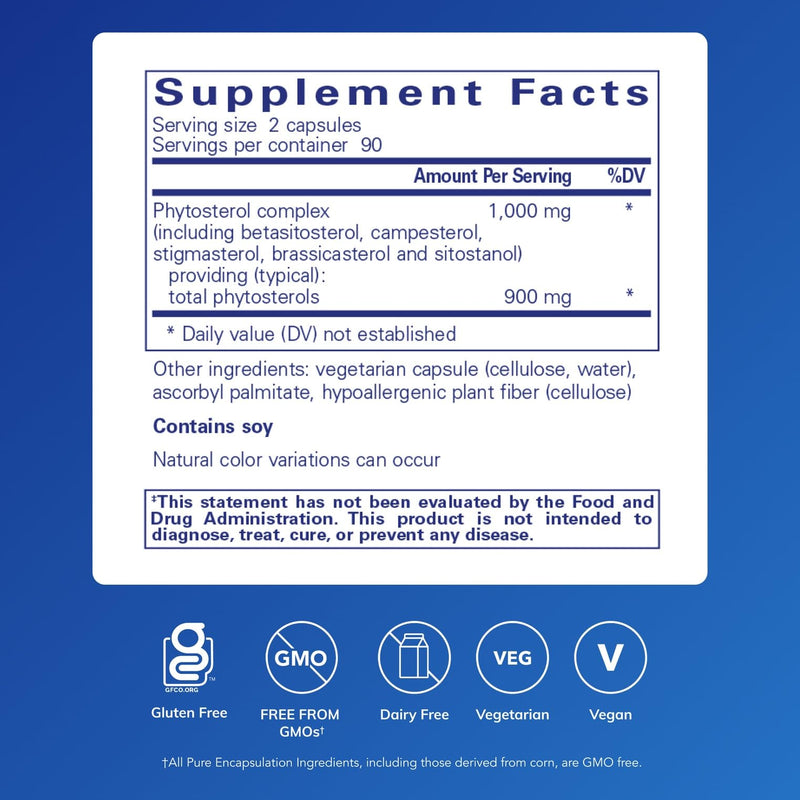 Pure Encapsulations CholestePure – Phytosterol Complex for Healthy Lipid Metabolism | 180 Capsules