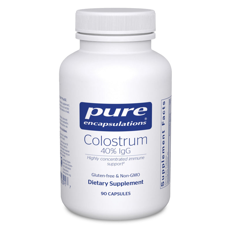Pure Encapsulations Colostrum | 40% IgG Immune Support | 90 Capsules