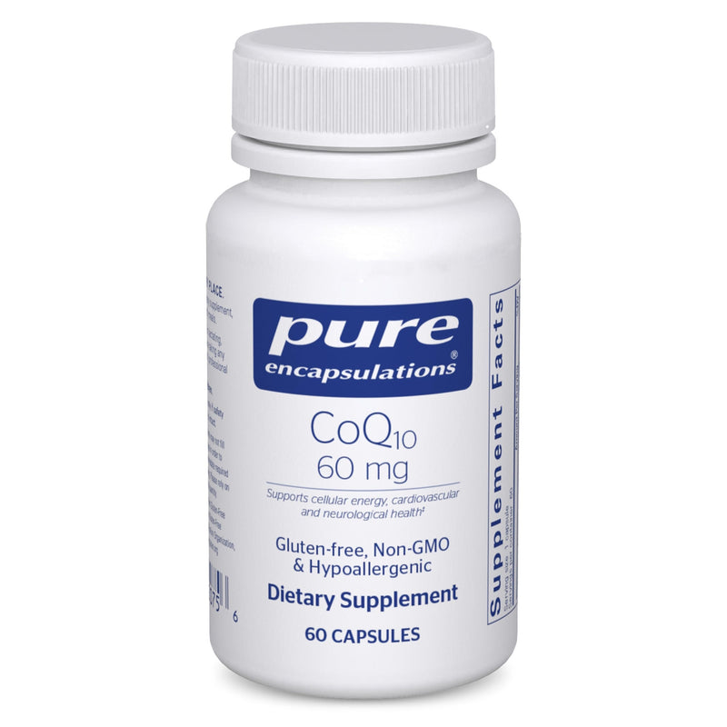 Pure Encapsulations CoQ10 60 mg Capsules – Energy, Brain & Cardiovascular Support