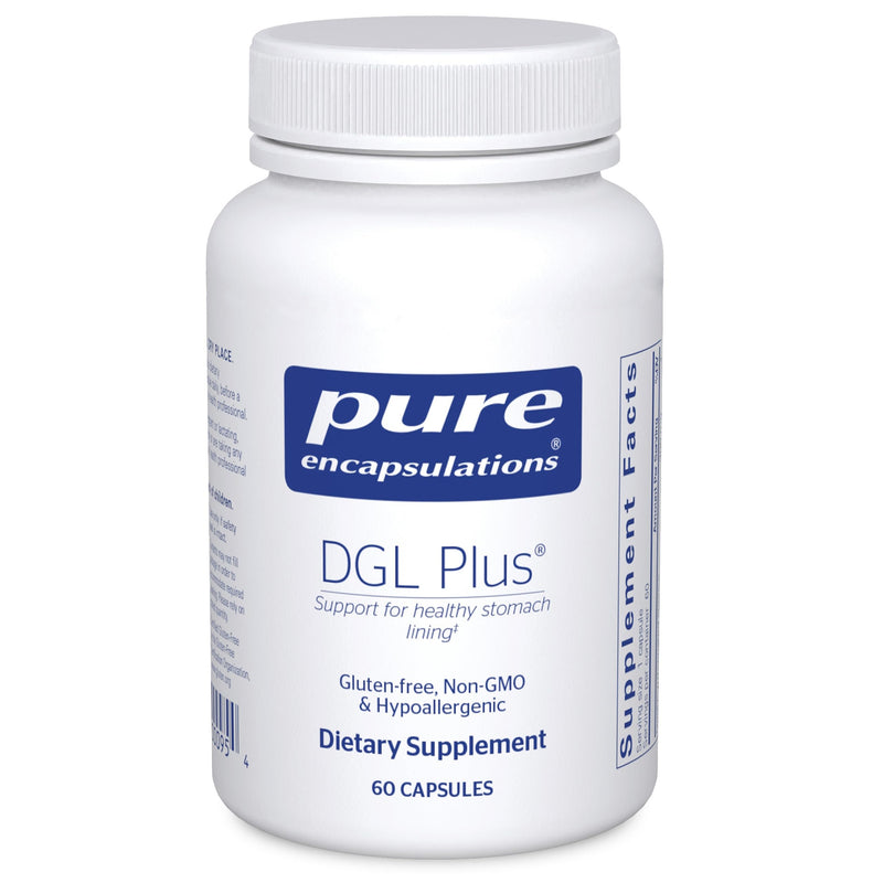 Pure Encapsulations DGL Plus – Gut Health Supplement | 60 Capsules