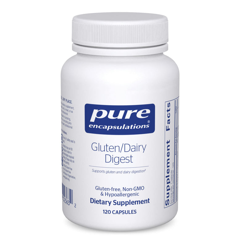 Pure Encapsulations Gluten/Dairy Digest | Enzyme Blend for Gluten & Dairy Digestion | 120 Capsules
