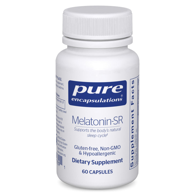 Pure Encapsulations Melatonin-SR Extended Release | Gluten Free & Vegan | 60 Capsules