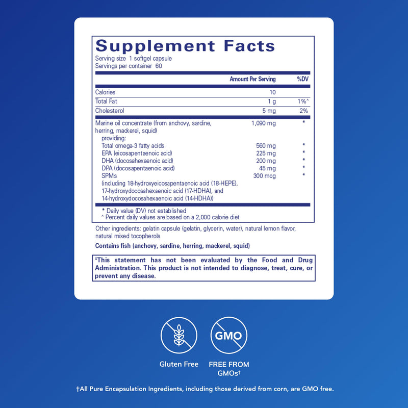 Pure Encapsulations Pro-Resolve Omega – Premium Omega-3 for Immune Support & Cardiovascular Health | 60 Softgels