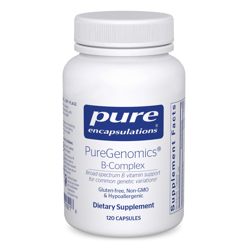 Pure Encapsulations PureGenomics B-Complex – Broad Spectrum B Vitamins for Genetic Expression, Cellular Function & Energy Metabolism, with B12 & B6 – 120 Capsules