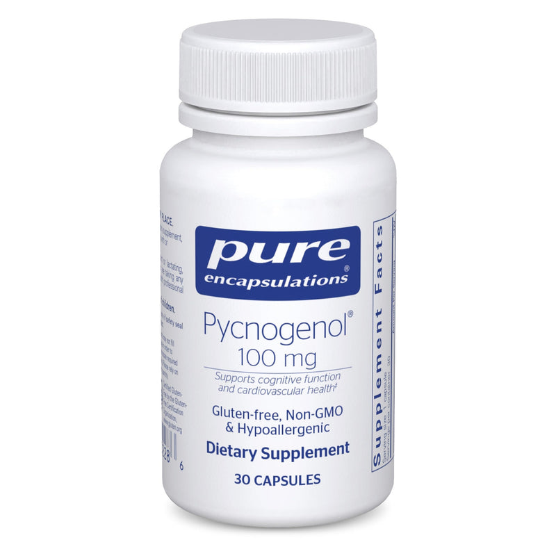 Pure Encapsulations Pycnogenol 100 mg | Hypoallergenic Vascular Health & Antioxidant Support | 30 Capsules