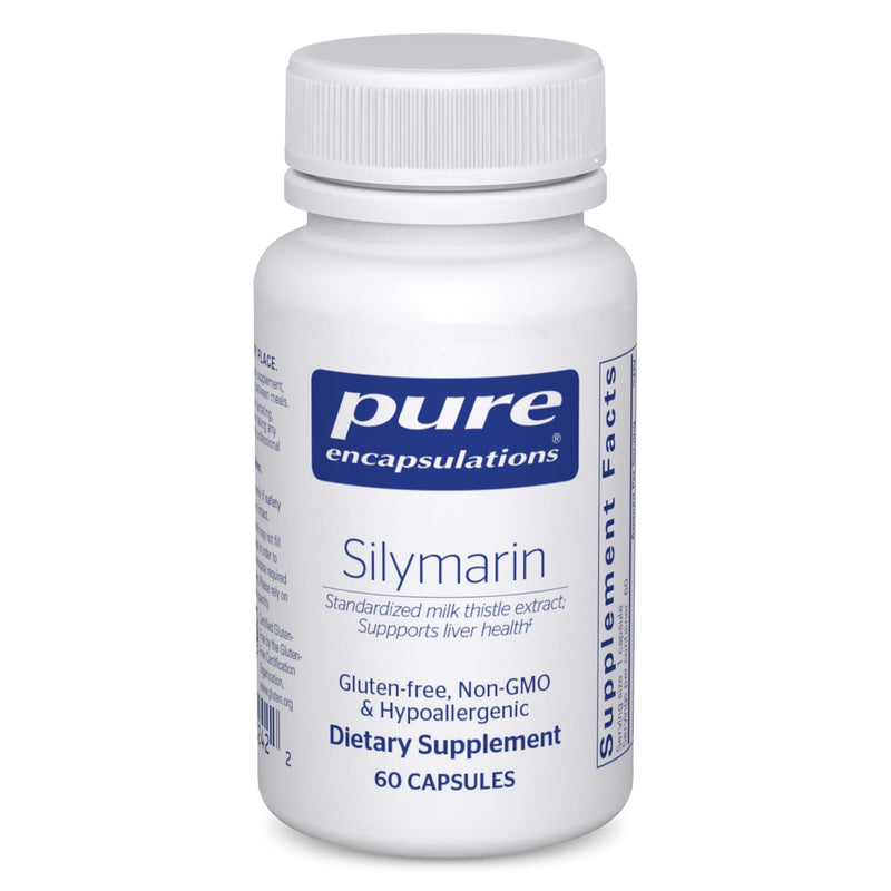 Pure Encapsulations Silymarin 250 mg Milk Thistle – Liver Support – Vegan & Non-GMO – 60 Capsules
