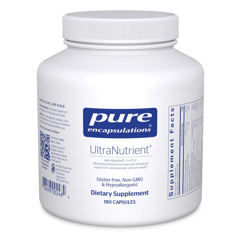 Pure Encapsulations UltraNutrient – Minerals & Multivitamins for Heart & Liver Support | Gluten Free, 180 Capsules