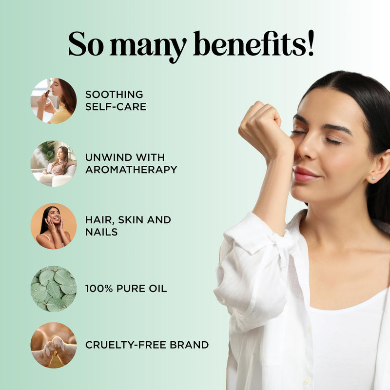 Pure Eucalyptus Essential Oil for Diffusers | Undiluted Eucalyptus Aromatherapy