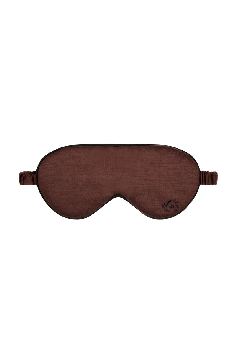 Pure Merino Sleepy Eye Mask, Chocolate Brown