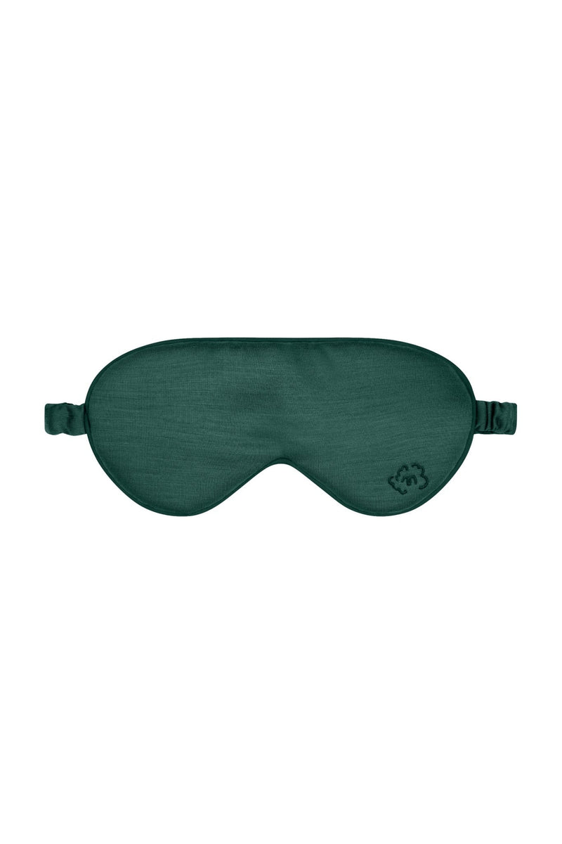 Pure Merino Sleepy Eye Mask Emerald Green