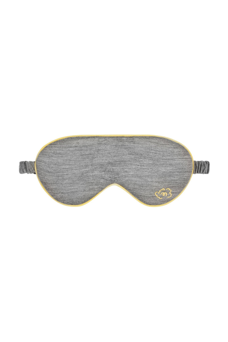 Pure Merino Sleepy Eye Mask, Grey Marle