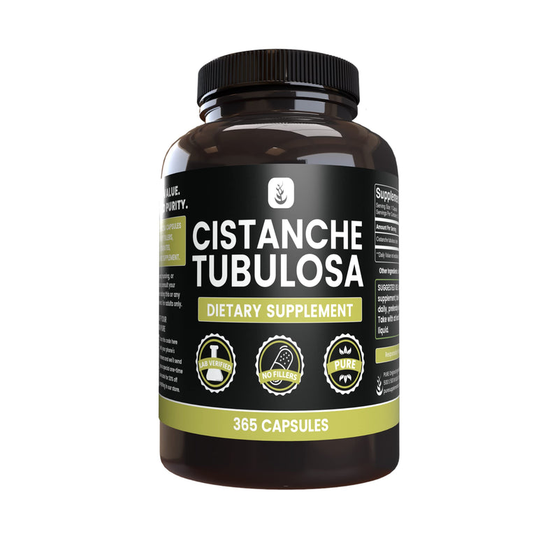 Pure Original Cistanche Tubulosa 365 Capsules – No Fillers, Lab Verified