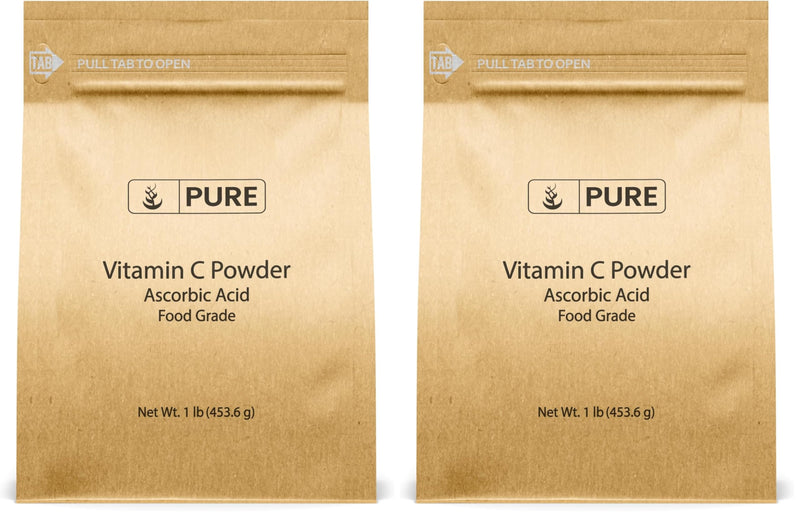 Pure Original Vitamin C Powder (1 lb Pack of 2) – Ascorbic Acid, Non-GMO