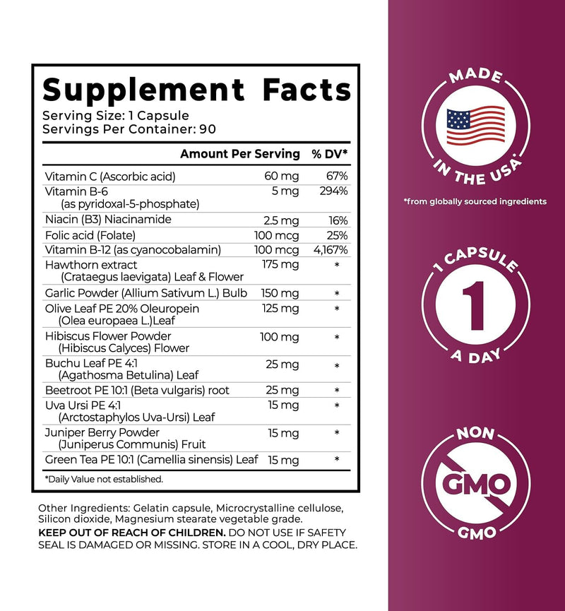 PurePremium Beet Root Capsules 700mg – Blood Pressure Support | Non-GMO | 90ct