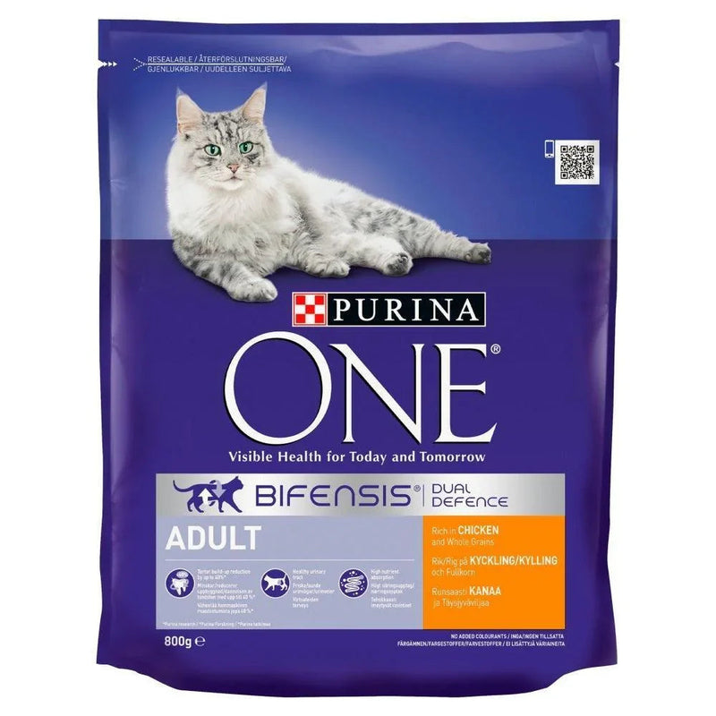 Purina One Adult Cat Chicken W/G 4x800g