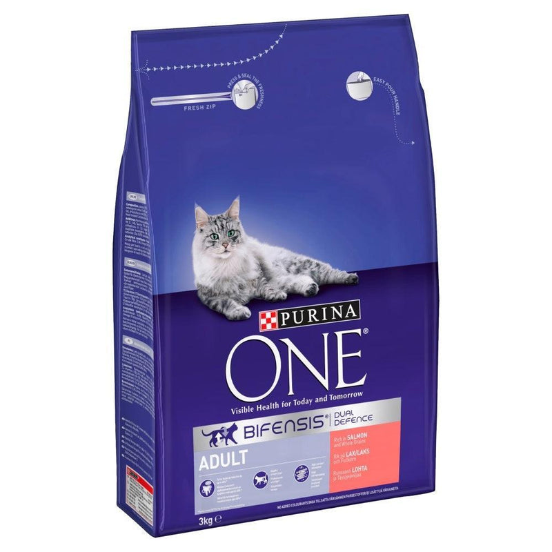 Purina One Adult Cat Salmon Wholegrain 3kg