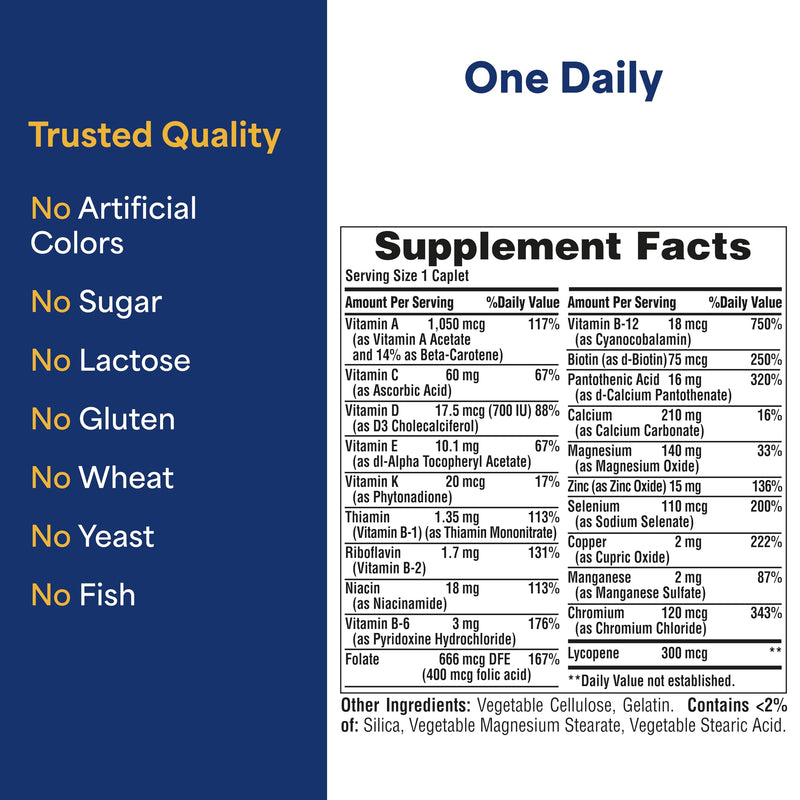 Puritan's Pride One Daily Men's Multivitamin - 100 Caplets
