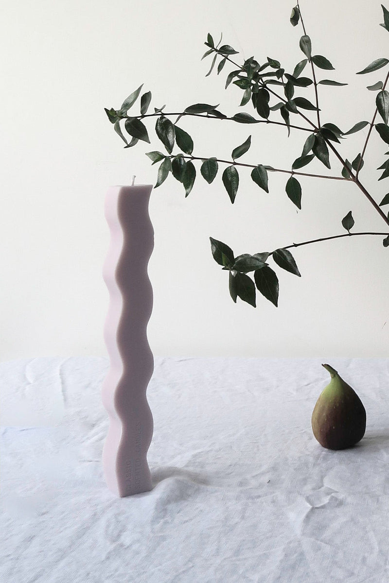 Wavy Pillar Candle