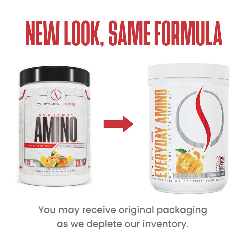 Purus Labs Everyday Amino BCAA Powder - Fresh Mango Tangerine