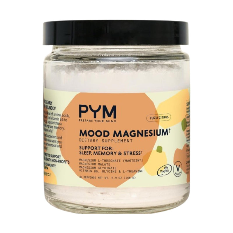 PYM Mood Magnesium Powder (30 Servings) – Magnesium Glycinate, L-Threonate & Malate for Mind & Mood Support