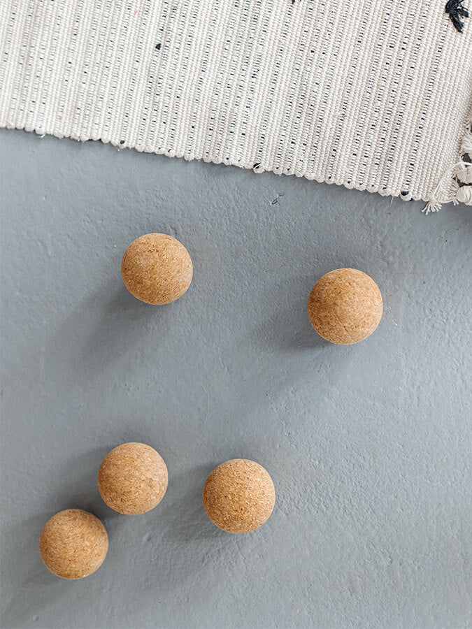 Yoga Studio Cork Unbranded Massage Ball Set of 3 - 4cm, 2 x 6cm