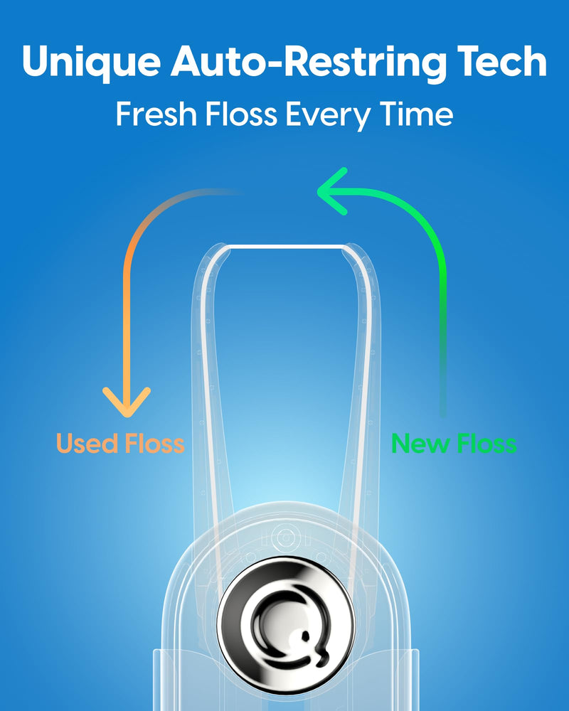 QicoBay Refill Floss Capsule for C1S Flosser - 3 Pack, 90 Uses, PFAS-Free, Super Mint