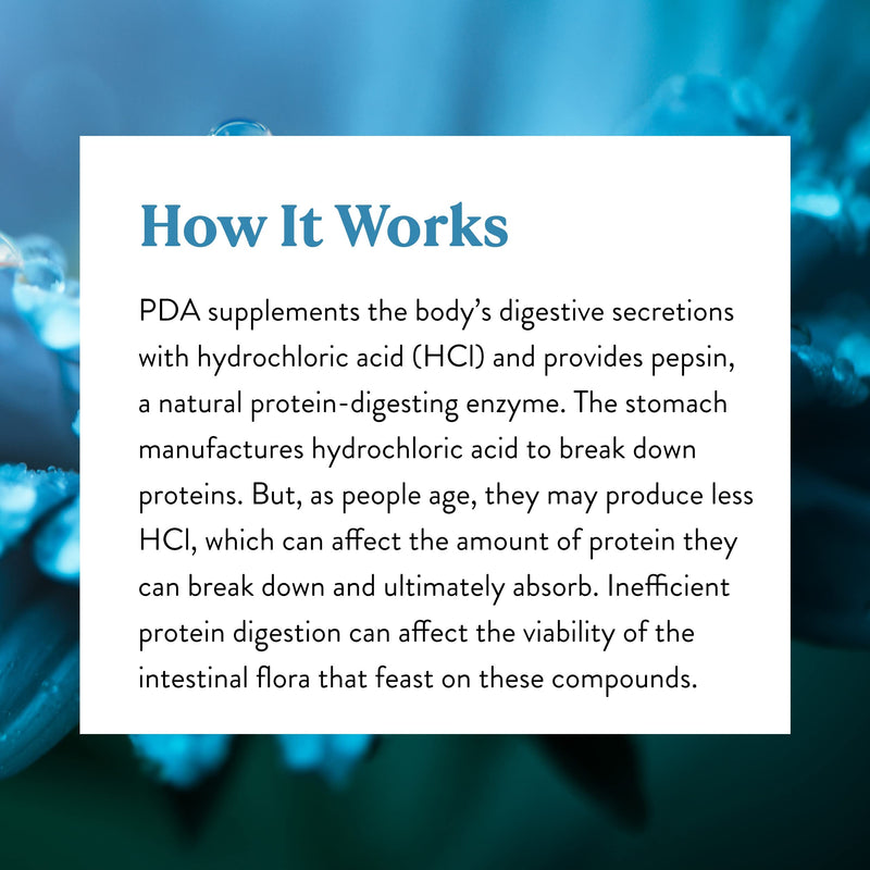 Nature's Sunshine PDA Combination 180 Caps - HCl & Pepsin Digestive Support